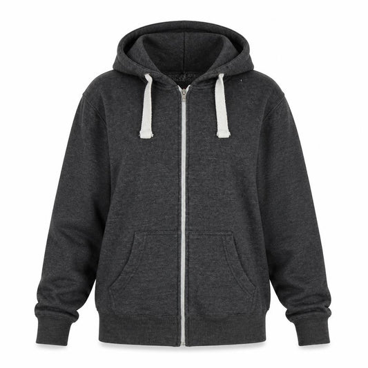 Malibu Women's Grey Full Zip Hoodie Size L