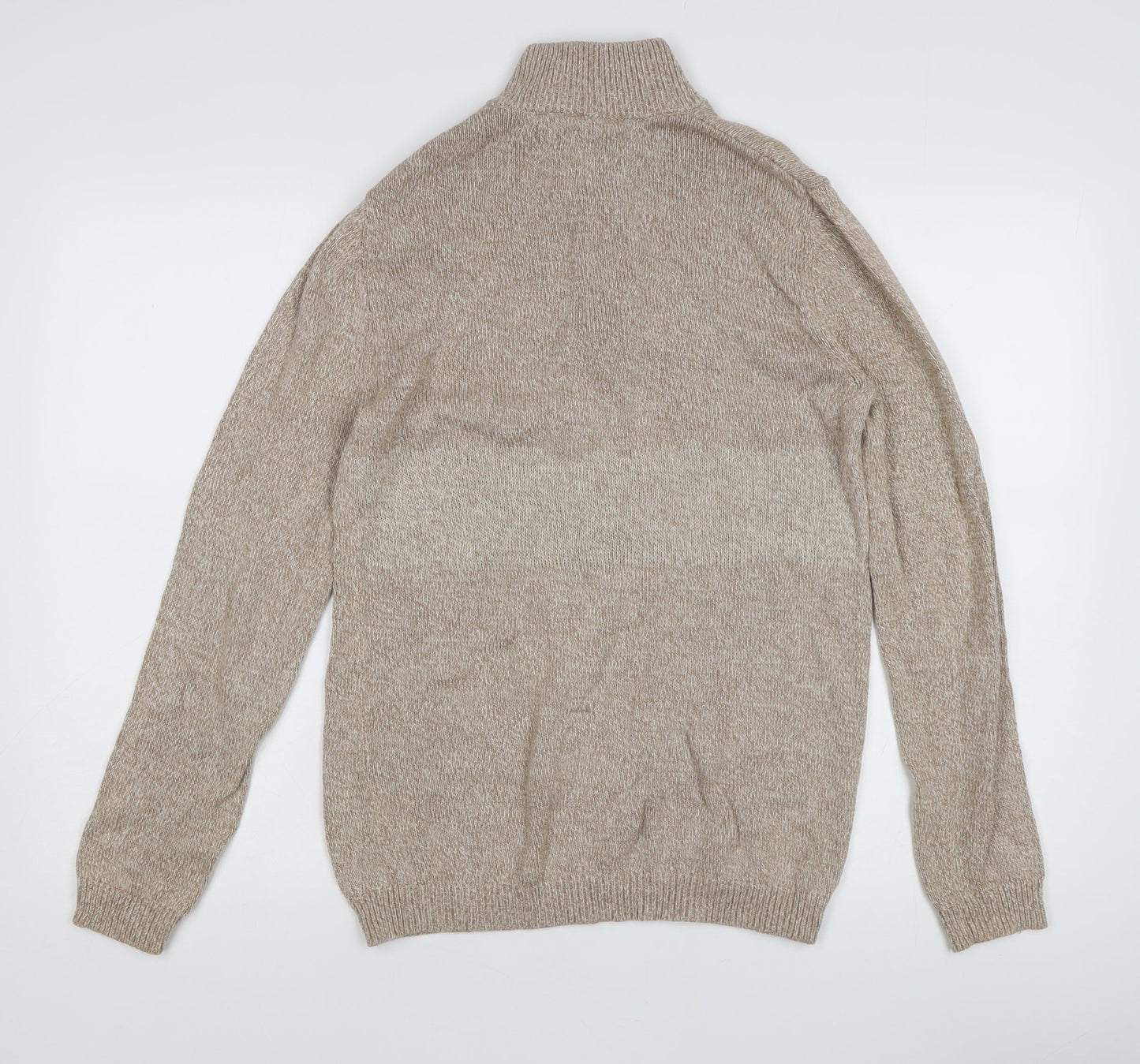 ASOS Design Men's Beige XS Full Zip Jumper