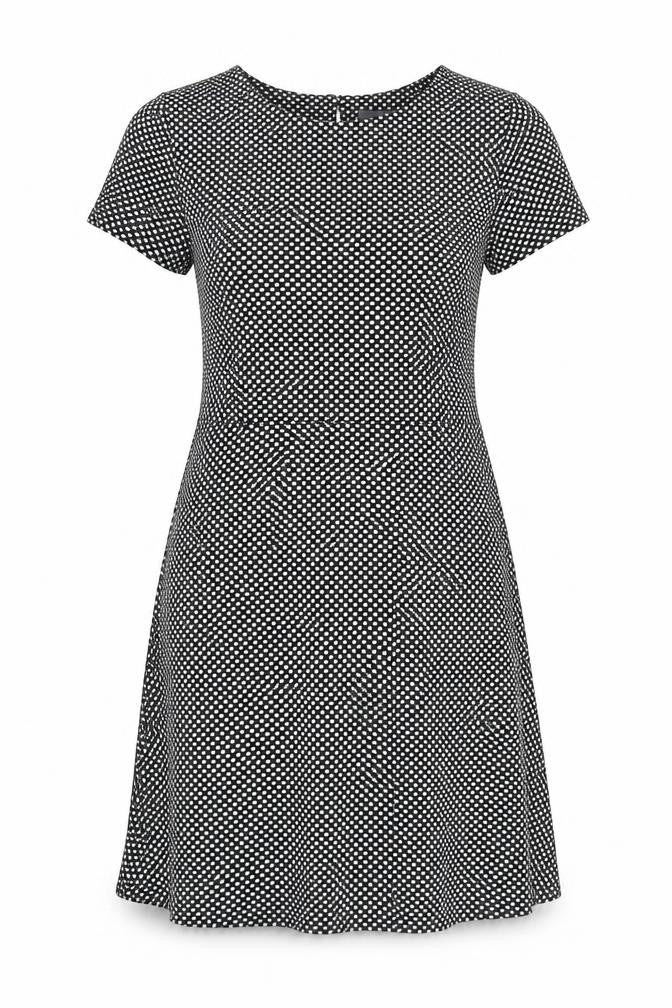 BHS Women's Black Geometric Size 16 Casual Dress