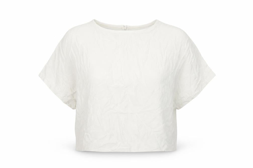 H&M Women's White Viscose Top Size 10