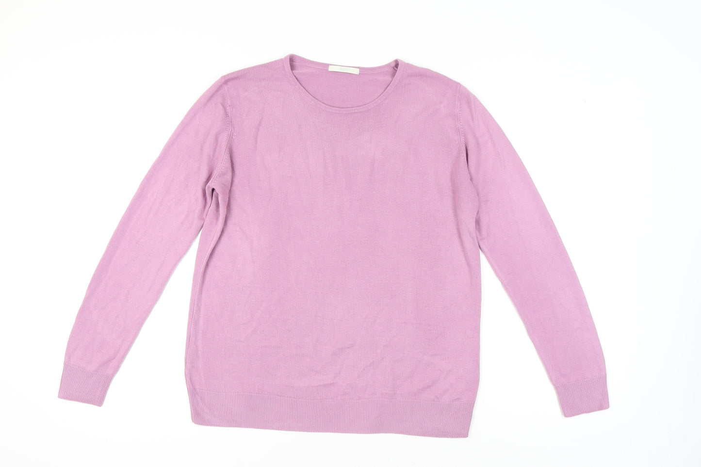 Marks and Spencer Women's Purple Pullover Jumper L