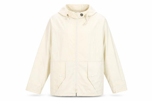 Emsmorn Men's Beige Waterproof Hooded Jacket M