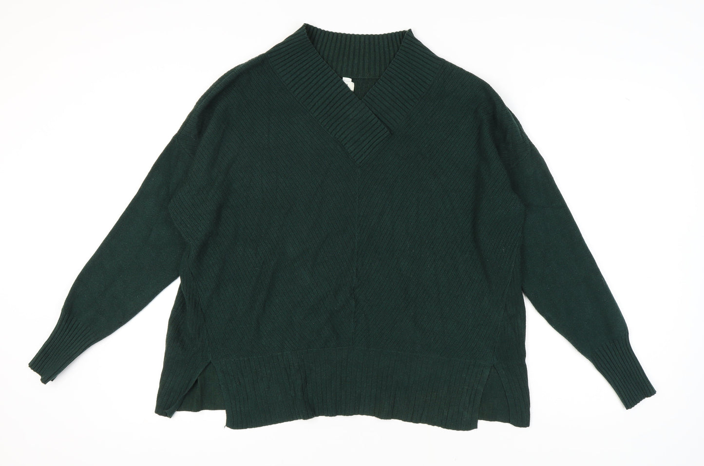 River Island Women's Green High Neck Jumper L