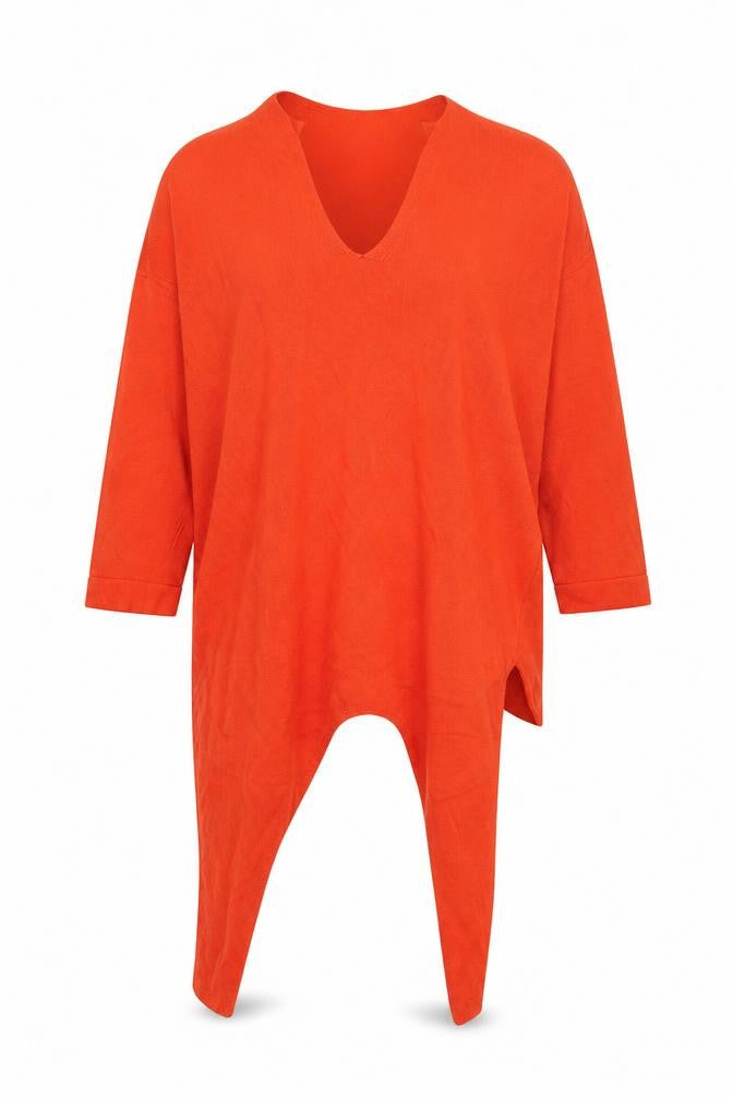 Marks & Spencer Women's Orange V-Neck Jumper