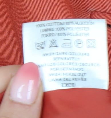 Atmosphere Women's Orange Button Coat Size 10