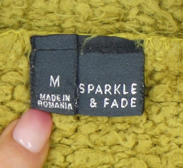 Sparkle & Fade Women's Green Pullover Jumper M