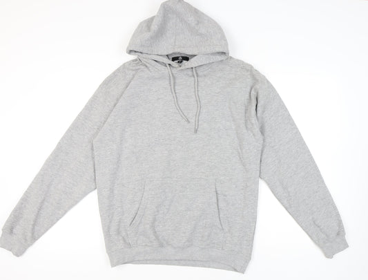 Missguided Women's Grey Pullover Hoodie M Casual