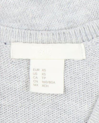 H&M Women’s Grey Knit Pullover Jumper, XS