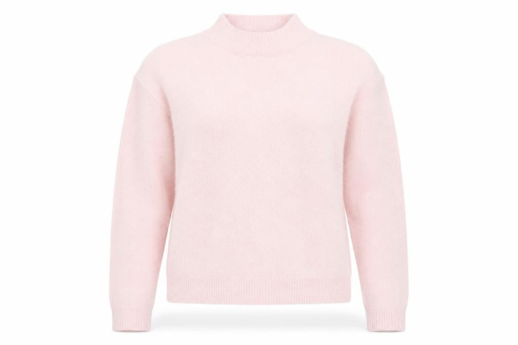 Select Women's Pink Mock Neck Pullover Jumper - L
