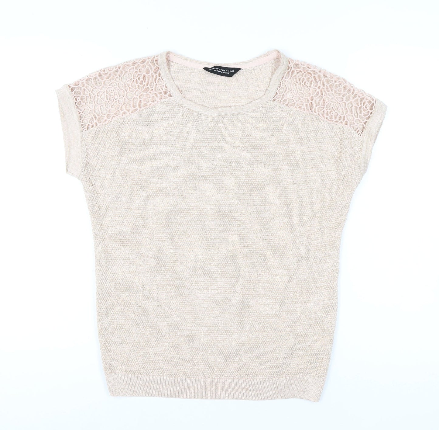 Dorothy Perkins Women's Beige Pullover Jumper Size 12