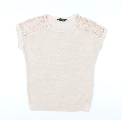 Dorothy Perkins Women's Beige Pullover Jumper Size 12