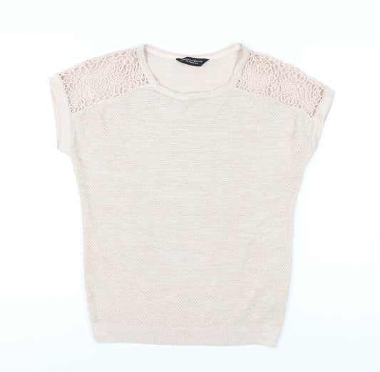 Dorothy Perkins Women's Beige Pullover Jumper Size 12