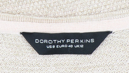 Dorothy Perkins Women's Beige Pullover Jumper Size 12