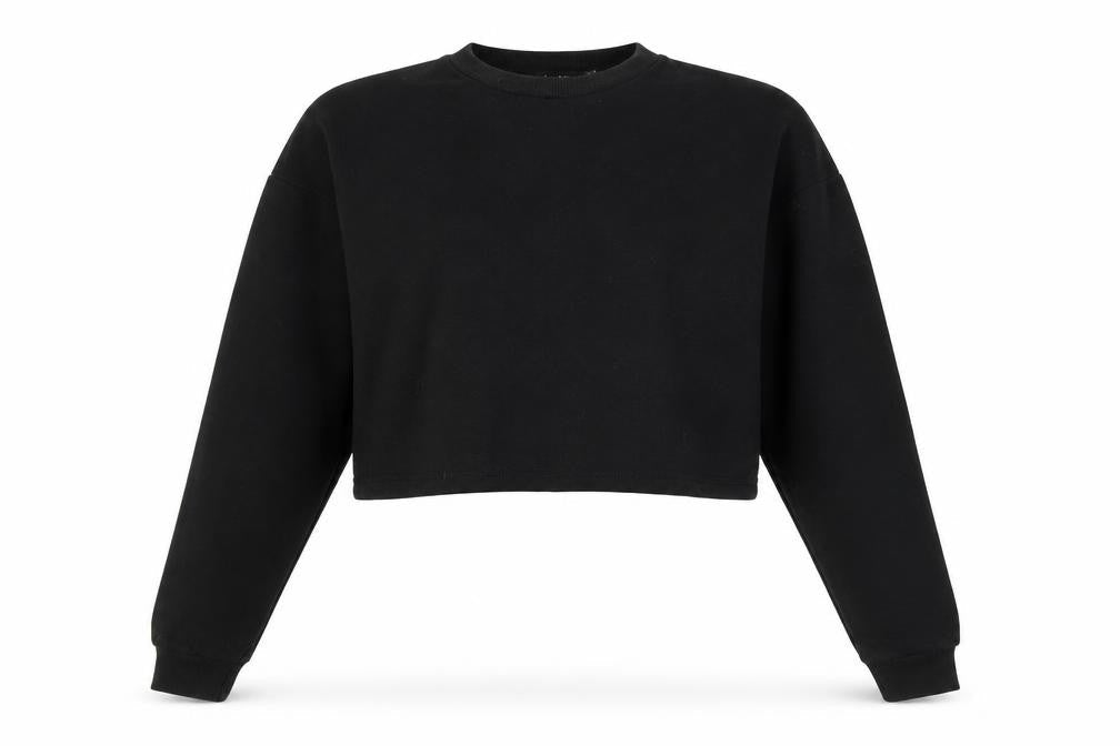Boohoo Women's Black Pullover Sweatshirt UK Size 6
