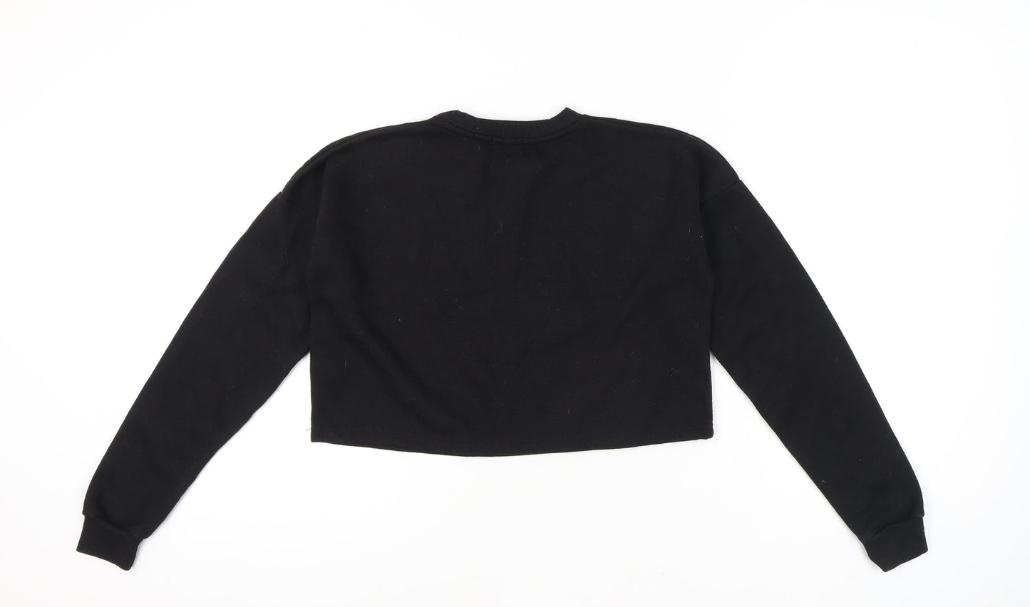 Boohoo Women's Black Pullover Sweatshirt UK Size 6