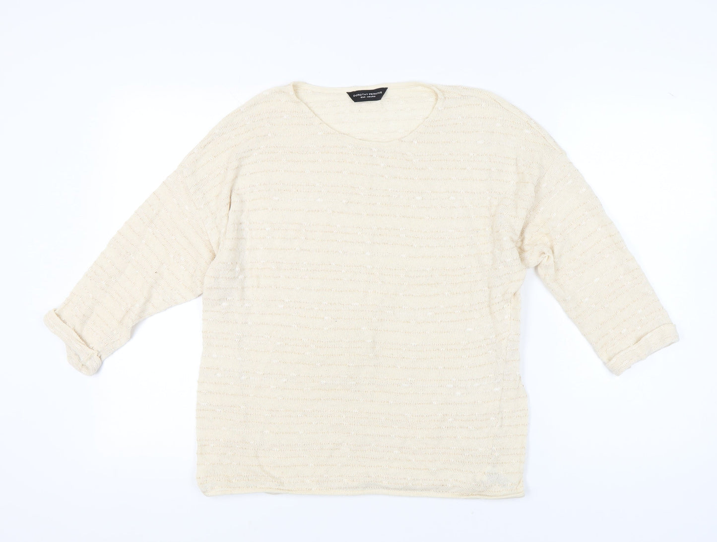 Dorothy Perkins Women's Beige Pullover Jumper Size 16