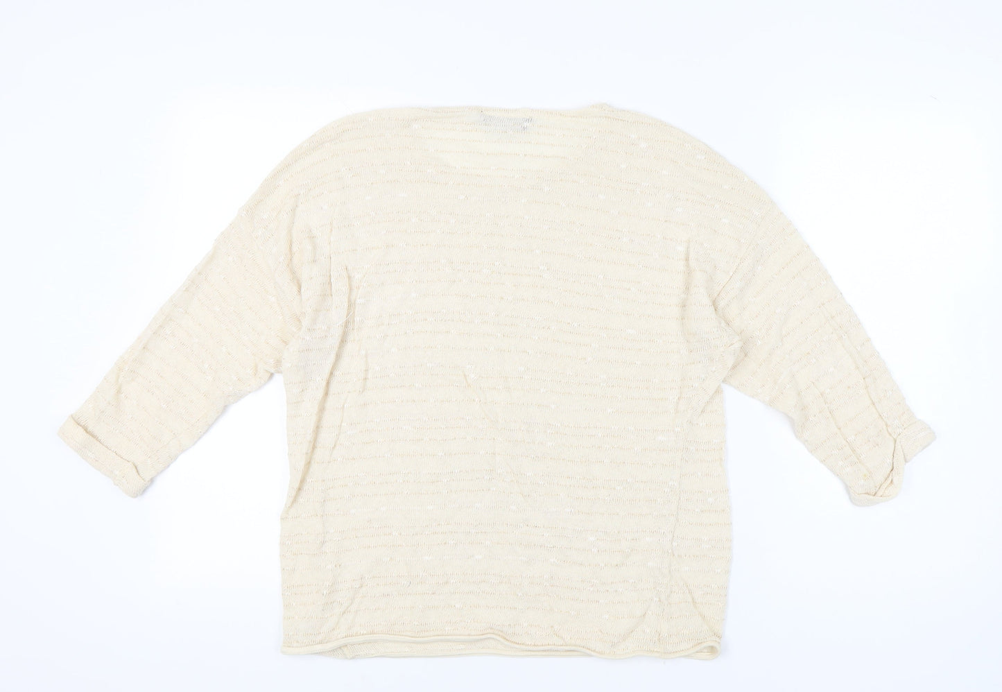 Dorothy Perkins Women's Beige Pullover Jumper Size 16