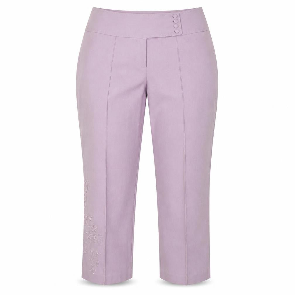 Spirit London Women's Purple Cropped Trousers Size 12