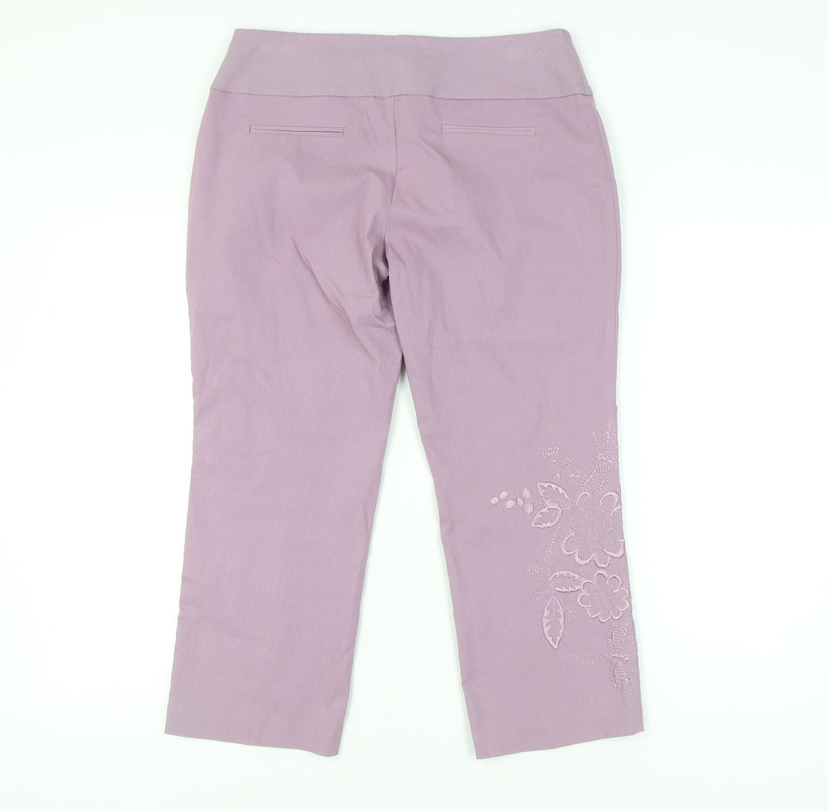 Spirit London Women's Purple Cropped Trousers Size 12