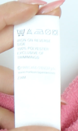 Marks and Spencer Women's Pink Fleece Sweatshirt UK 16