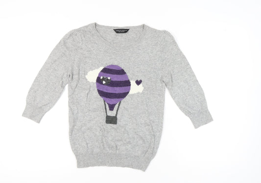Dorothy Perkins Women's Grey Pullover Jumper Size 12