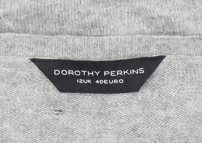 Dorothy Perkins Women's Grey Pullover Jumper Size 12