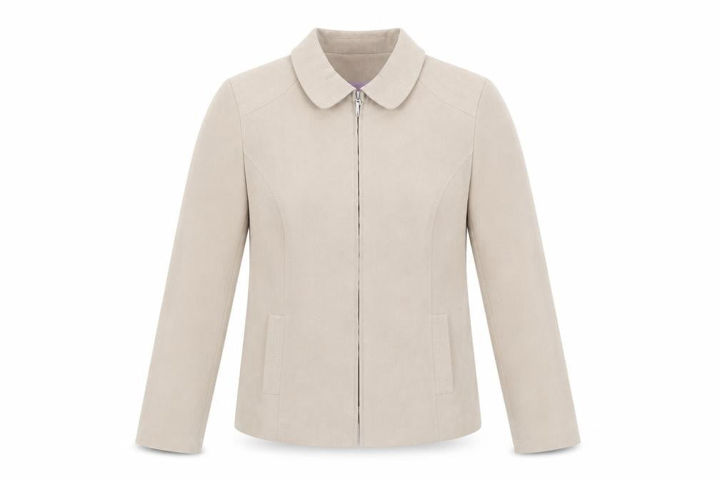 Bonmarché Women's Beige Jacket Size 14 Full Zip Casual