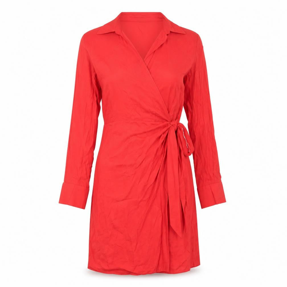 Primark Women's Red Wrap Dress Size 10