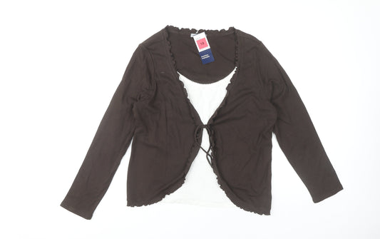 Marks and Spencer Women’s Brown Long Sleeve Top Size 18