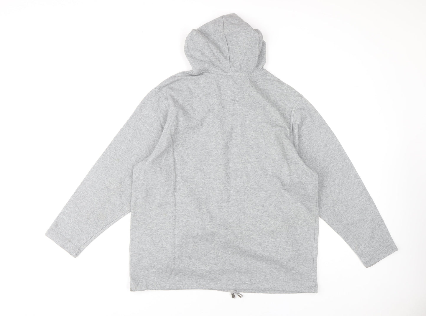 Marks & Spencer Women's Grey Hoodie Size 16 Cotton Blend