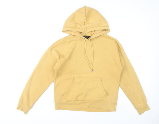 New Look Women's Yellow Pullover Hoodie, Size 8, Casual