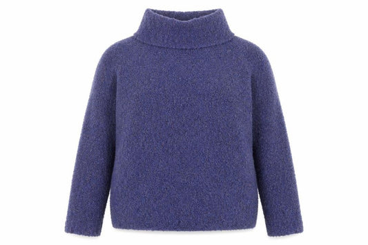 Roman Women's Blue High Neck Jumper Size 14
