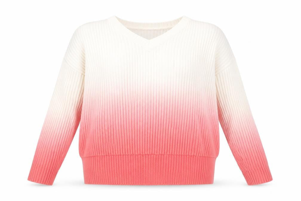 Topshop Women's Multicoloured V-Neck Pullover Jumper Size 10