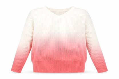 Front view of Topshop Women's Multicoloured V-Neck jumper, size 10