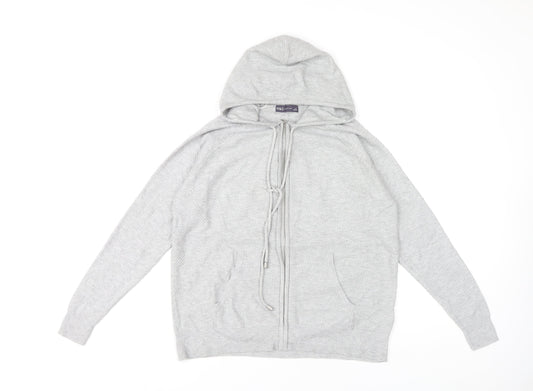 Marks and Spencer Women's Grey Full Zip Hoodie - S