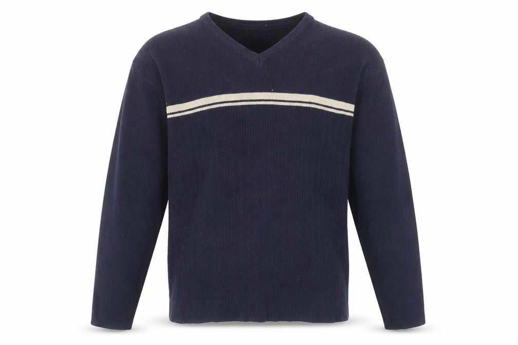 Innocenti Mens Blue V-Neck Pullover Jumper L