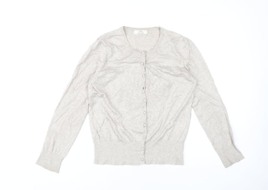 Marks and Spencer Women's Beige Cardigan Size 12