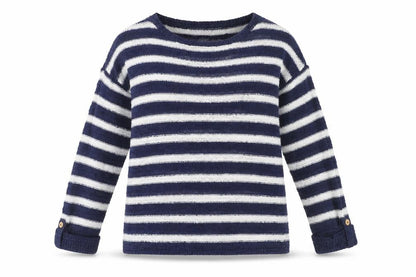 Nina Murati Women's Blue Striped Pullover Jumper S