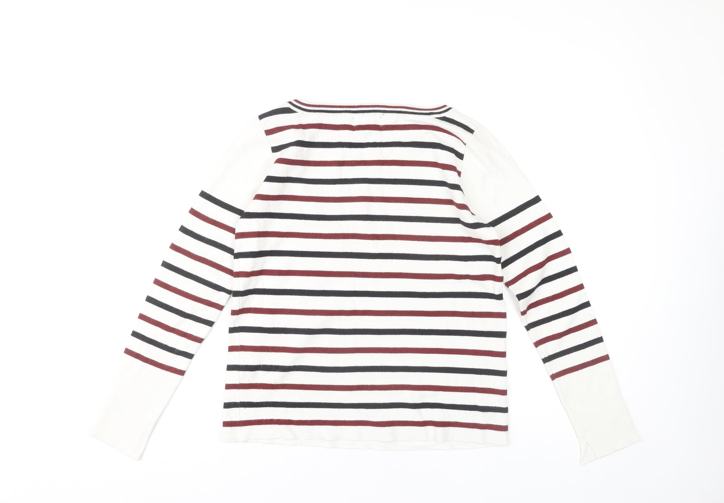 Zara Women's Multicoloured Stripe Pullover Jumper Size 12