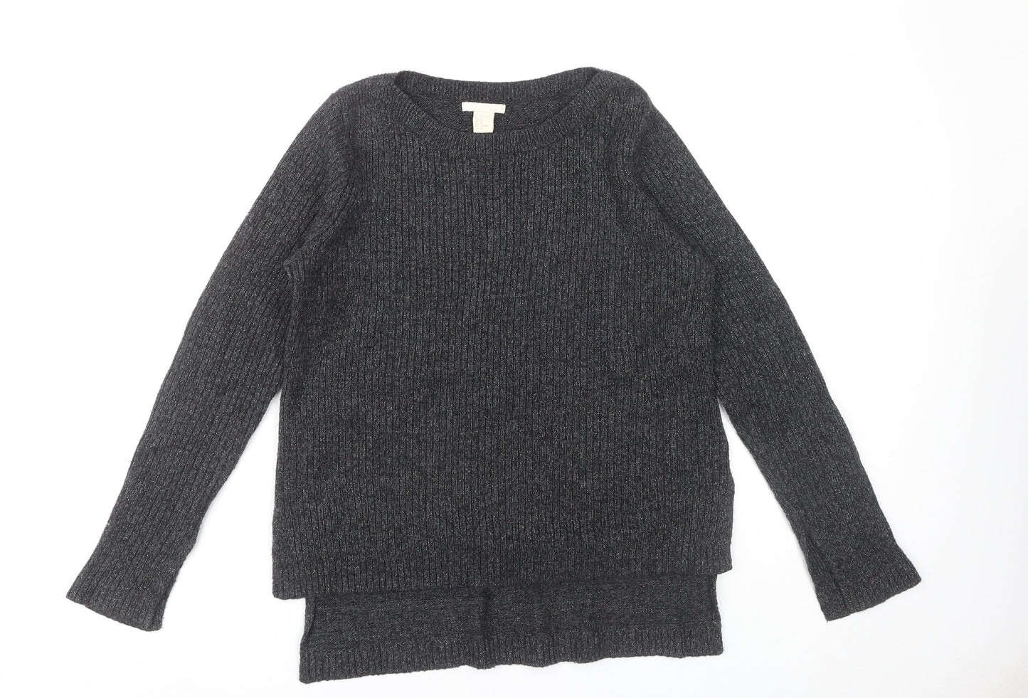H&M Women's Black Pullover Jumper, Size 12