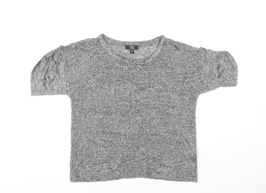 Chic by Jacob Women's Grey Knit T-Shirt XS