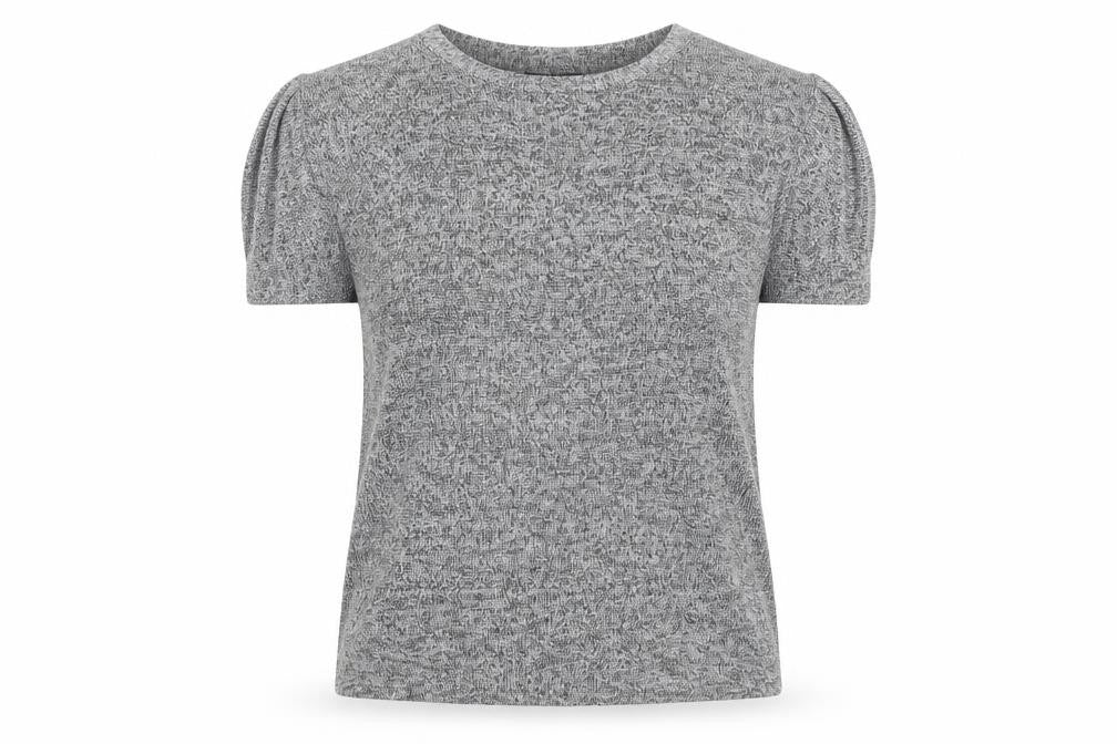 Chic by Jacob Women's Grey Knit T-Shirt XS