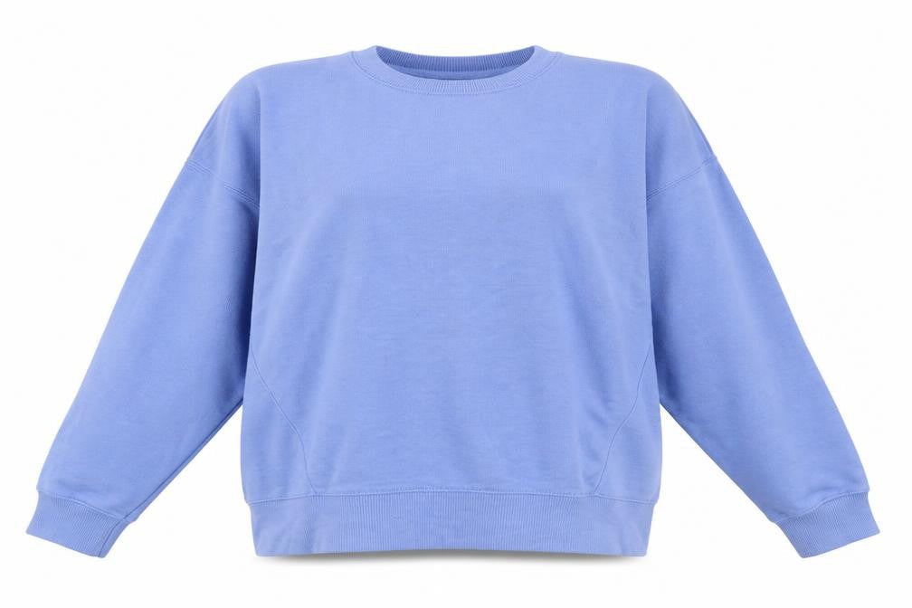 New Look Women's Blue Sweatshirt, Size S, Crew Neck