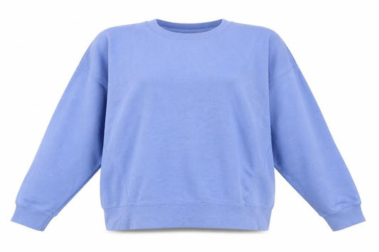 New Look Women's Blue Sweatshirt, Size S, Crew Neck