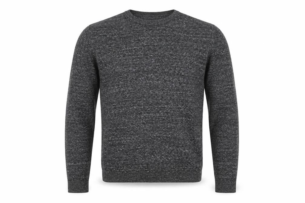 Topman Men's Grey Long Sleeve Crew Neck T-Shirt S
