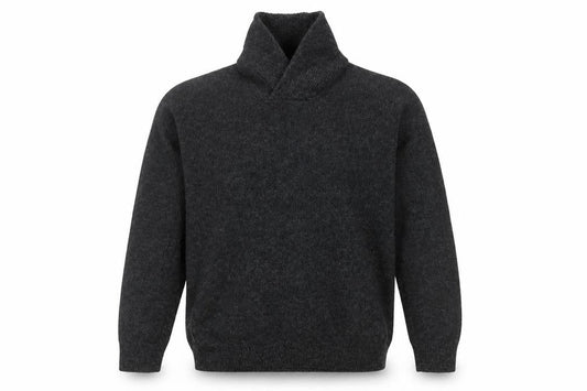 H&M Men’s Grey High Neck Knit Jumper Size M