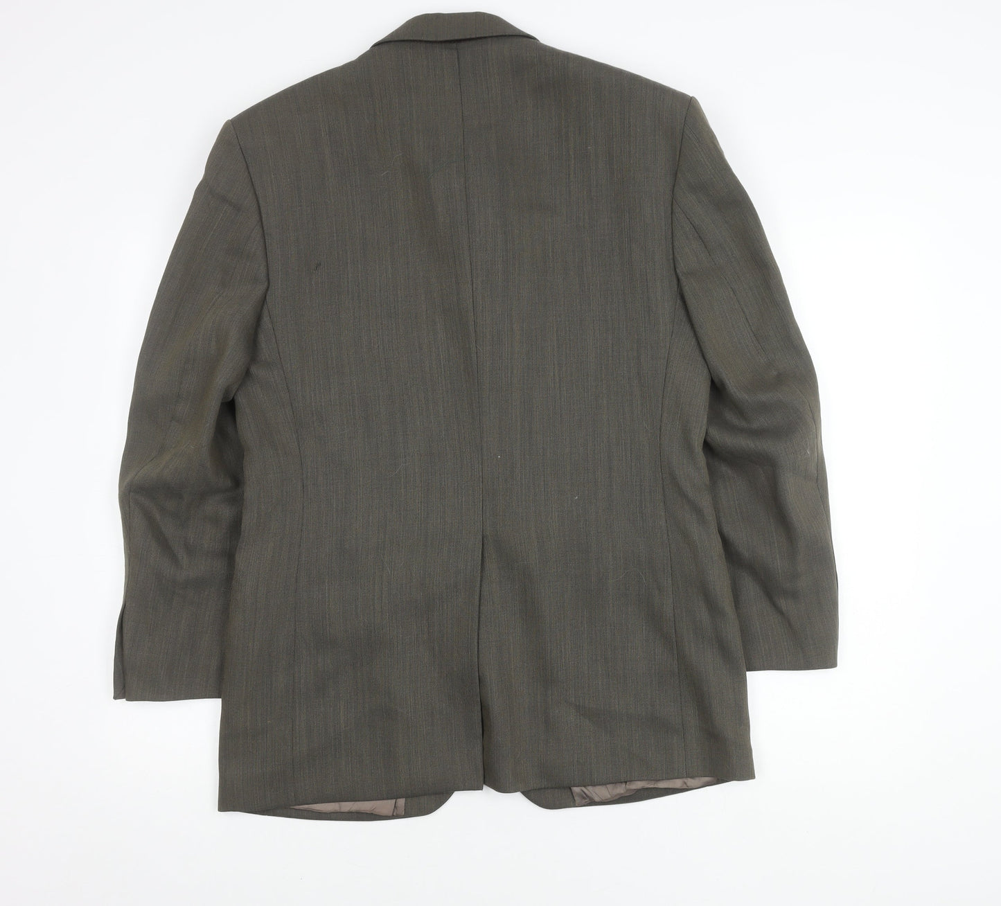 Jeff Banks Men's Grey Wool Blazer, 38, Short