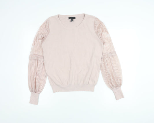 New Look Women's Pink Pullover Jumper Size 12