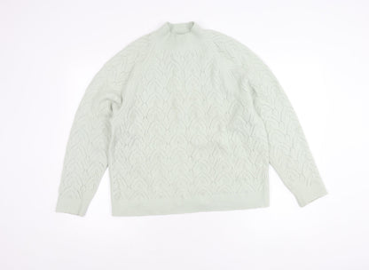 Uniqlo Women's Ivory Geometric Pullover Jumper L
