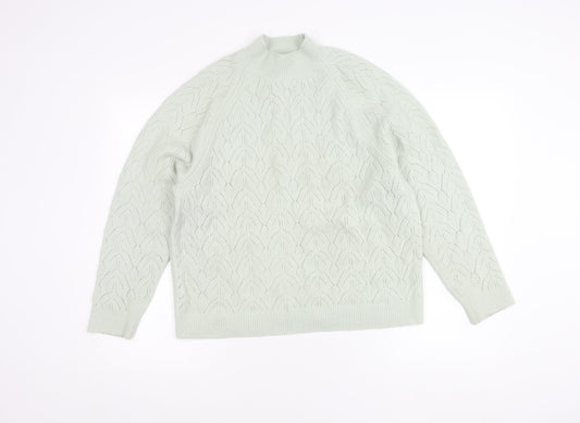 Uniqlo Women's Ivory Geometric Pullover Jumper L
